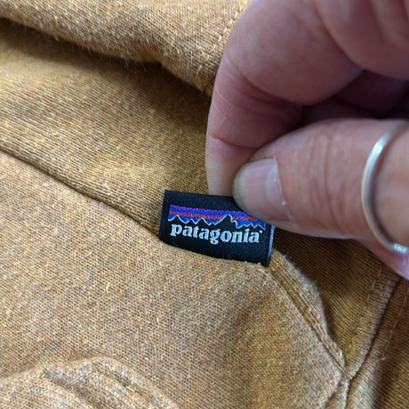 PATAGONIA FLEESE LINED HOODIE ORANGE SWEATSHIRT WOMENS SZ  S MENS SZ XS - Picture 7 of 16